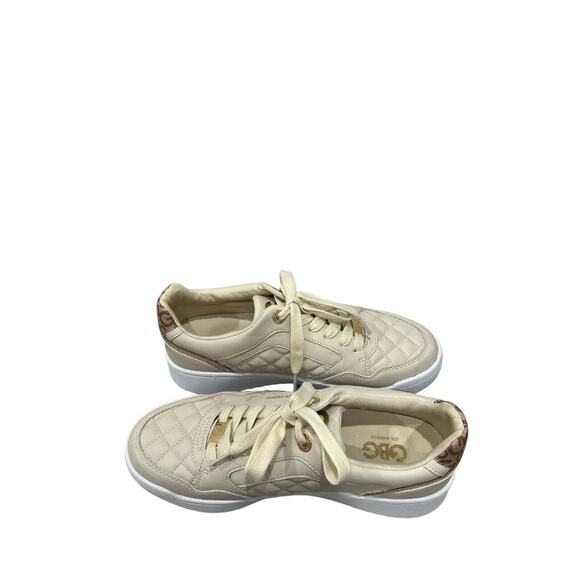 GBG Los Angeles Women’s Quilted Sneakers Beige Size 10 New - Picture 4 of 6
